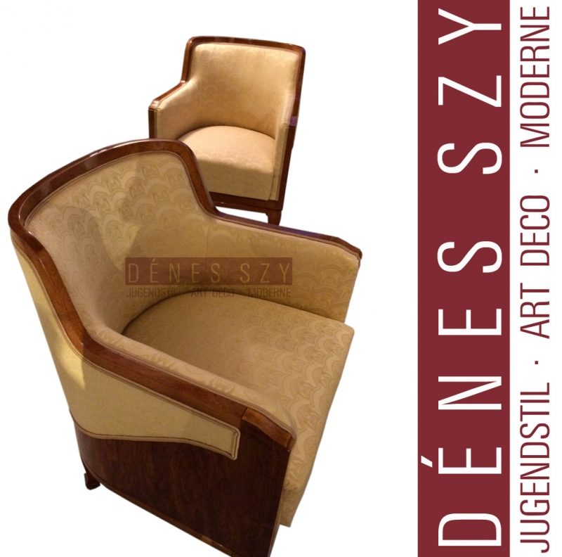 HENRY VAN DE VELDE Paar Jugendstil Sessel, Hamburg 1916