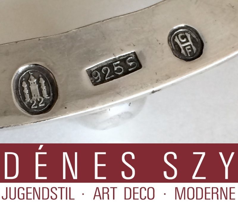 GEORG JENSEN Sterling Trauben Muster FLASCHENHALTER #396 DENMARK