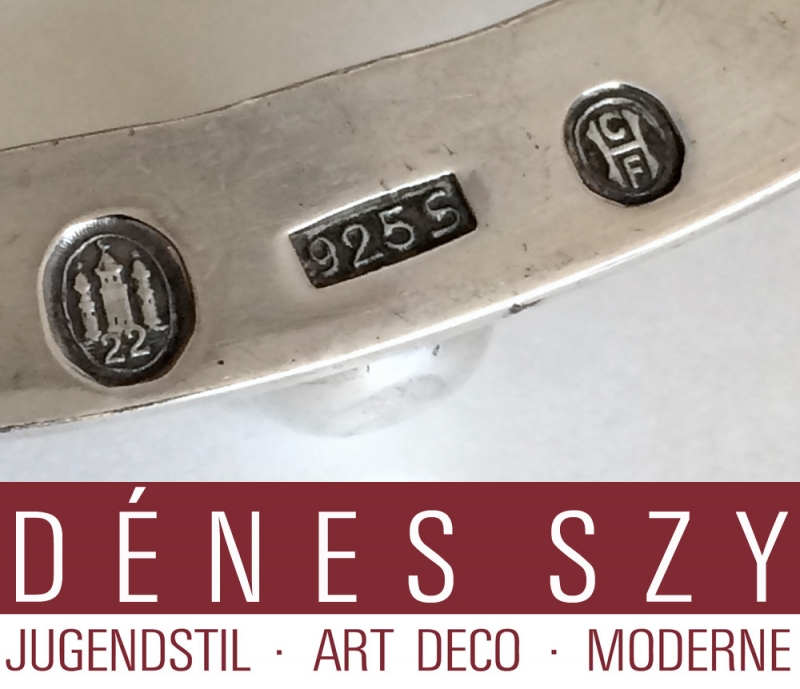 Georg Jensen porte-bouteille en argent sterling n ° 396 Danemark,