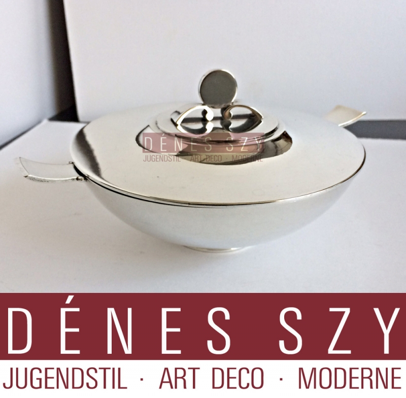 Georg Jensen Art Deco Bonboniere en argent Johan Rohde Danemark