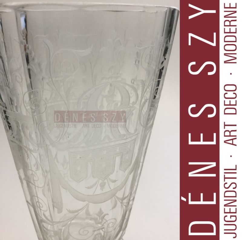 Josef LOBMEYR Wien AUSTRIA Maria Theresia Kristall Glas BIERGLAS