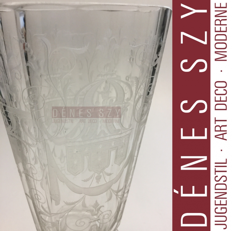 Josef Lobmeyr, Vienne Autriche 1900, modèle Maria Theresia, verre à bière