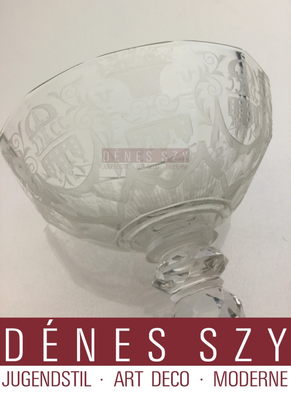 Bol en verre, motif en cristal, Maria Theresia, LOBMEYR Vienne