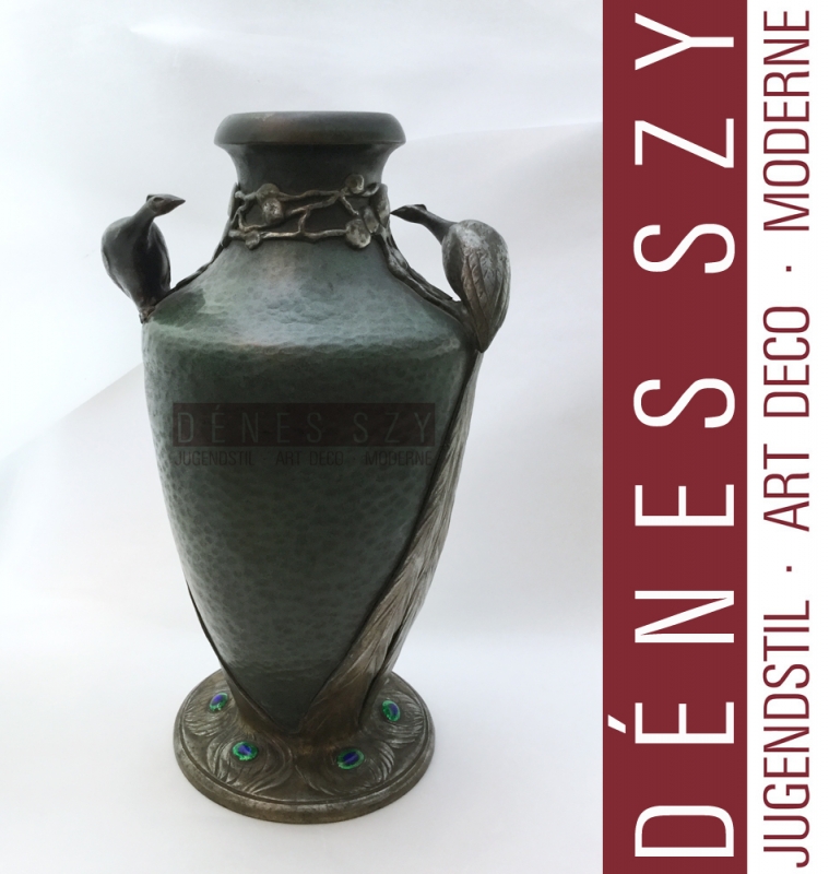 Vaso pavone Art Nouveau no 272