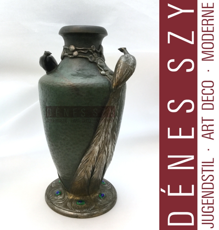 Vaso pavone Art Nouveau no 272