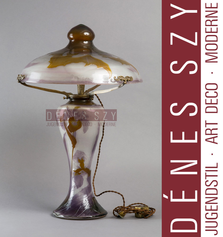 Emile Galle Nancy Paris French Art Nouveau bat Lamp 1900 – Bild 12