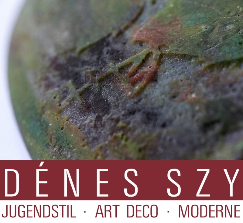 Daum Nancy French Art Nouveau 1900 glass table lamp rose hip