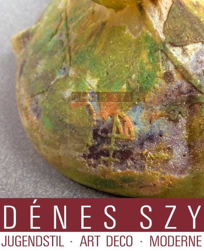 Daum Nancy French Art Nouveau 1900 glass table lamp rose hip