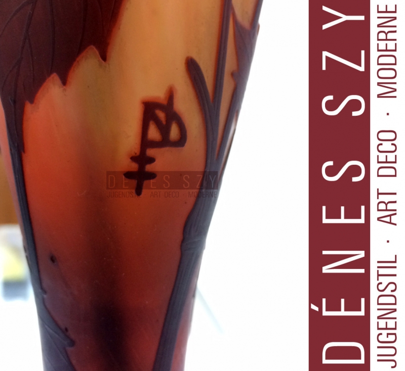 DAUM NANCY 1900 FRENCH Art Nouveau Tischlampe Chrysanthemen