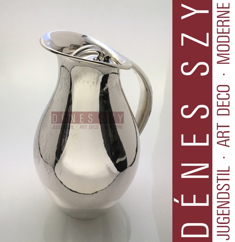 Brocca con coperchio 432 B, Design: Johan Rohde 1925, Esecuzione: argentieri Georg Jensen, Copenhagen 1930s, argento sterling