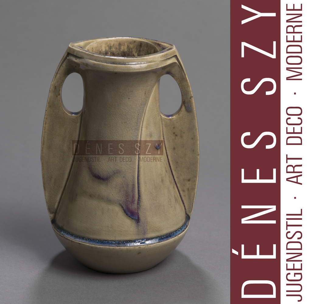 Henry van de Velde Art Nouveau Steinzeug Vase, Hanke 2117