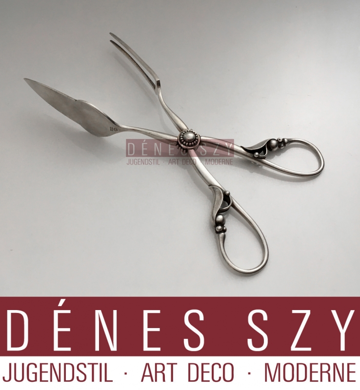 Georg Jensen Pince à sandwich à couverts en argent n ° 141