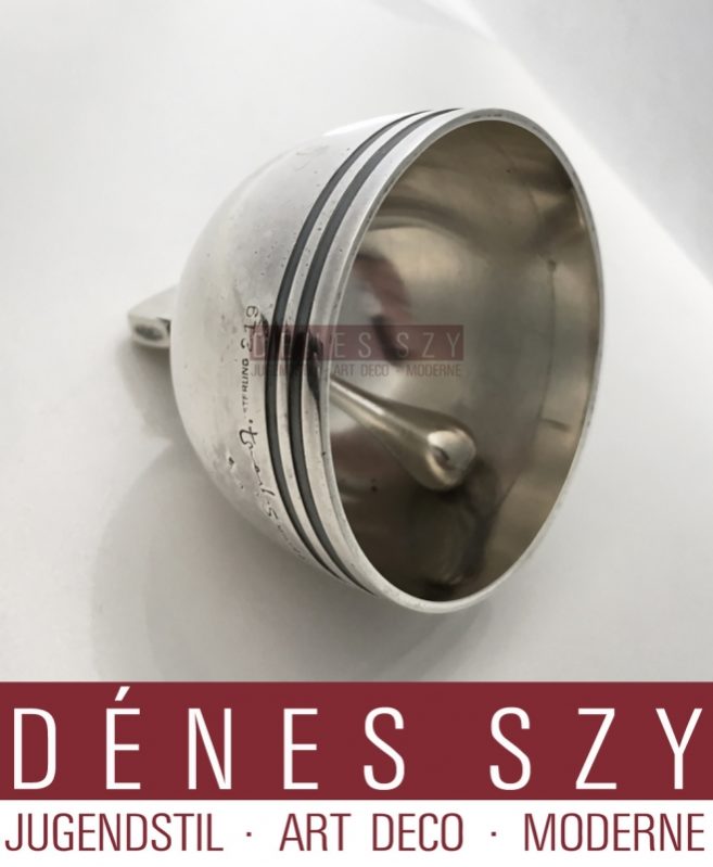 Georg Jensen SILBER BERNADOTTE Tischglocke mit Elefant 219
