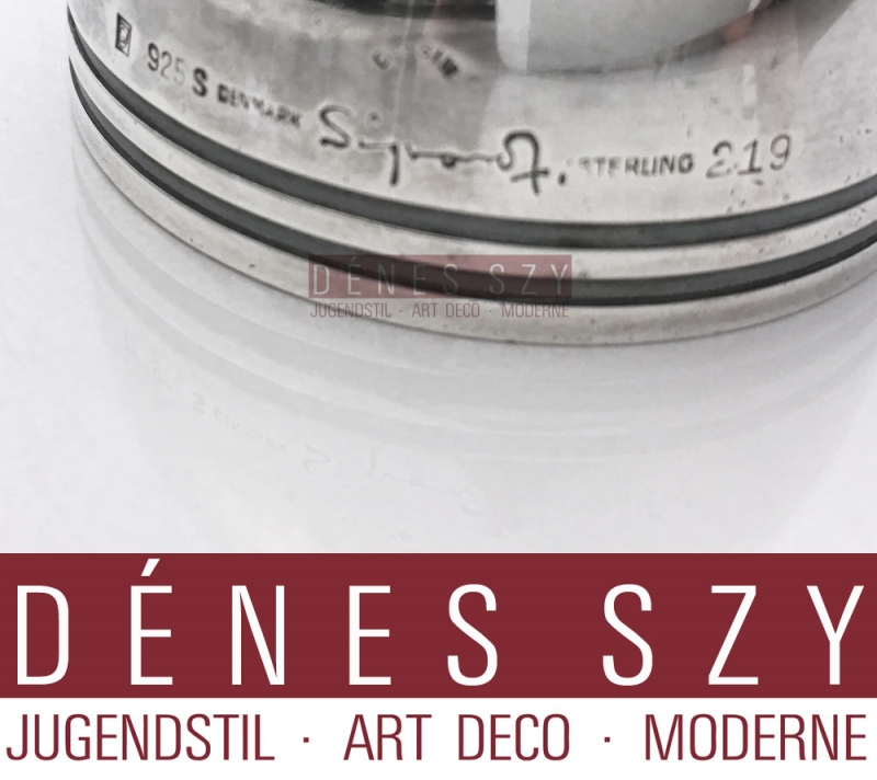 Georg Jensen silver Bernadotte Elephant table bell 219