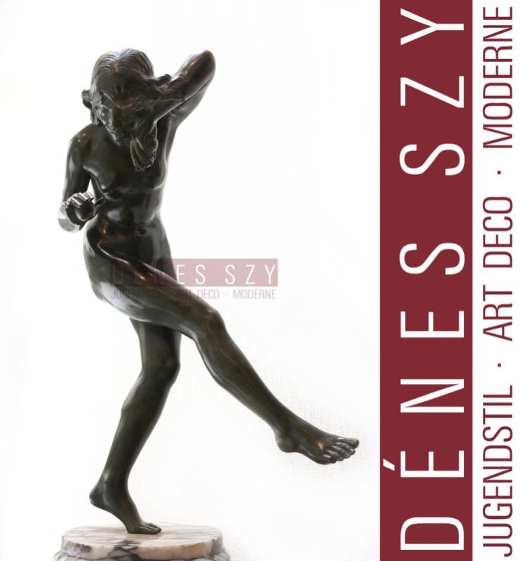 Louis-Marie-Jules DELAPCHIER Bronze TÄNZERIN Danseuse