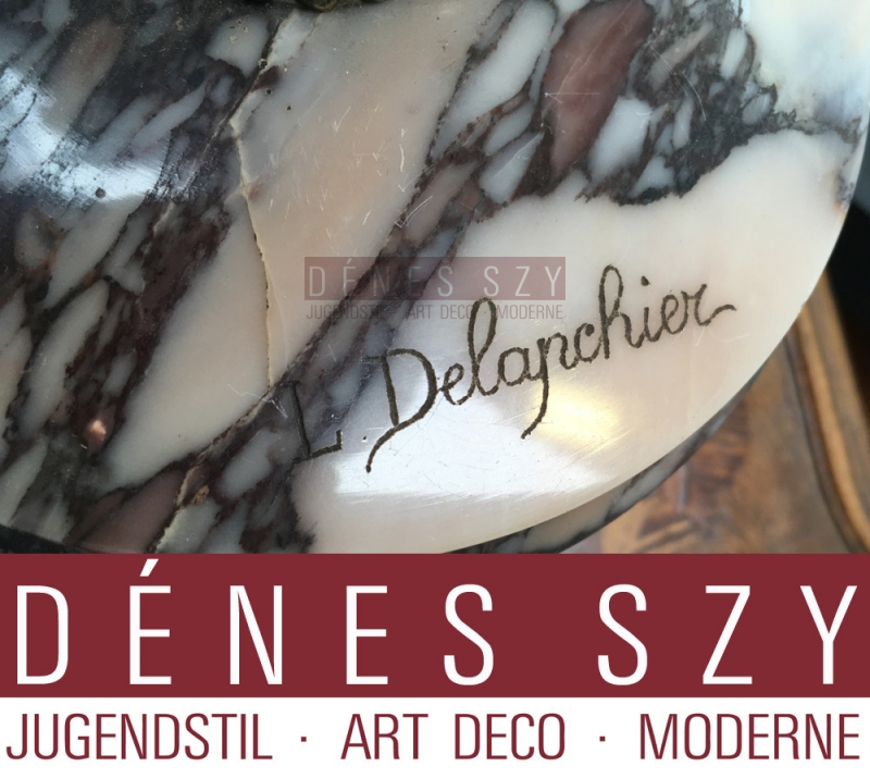 Louis-Marie-Jules Delapchier, bronze dancing woman, Danseuse