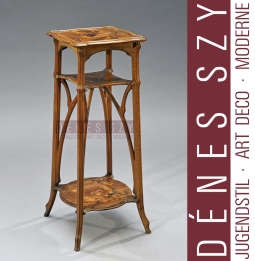 Emile Gallé Ecole Nancy, Colonne fleurie Art Nouveau, Sellette