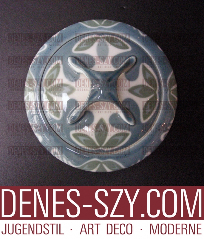 MEISSEN art nouveau en porcelaine, motif trèfle, boîte à sucre par T. Grust – Image 5