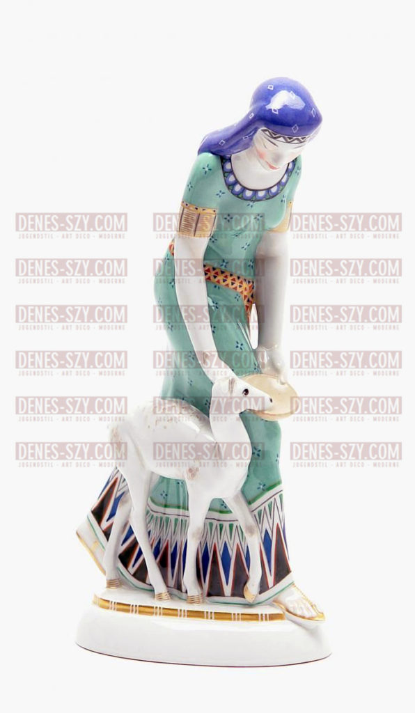 KPM BERLIN PORZELLAN Figur, AEGYPTERIN Hochzeitszug AMBERG