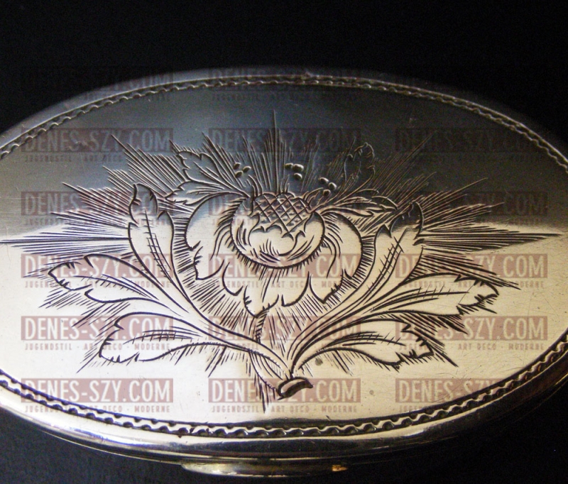 Scatola d'argento classicista da Hamm Germania verso il 1790