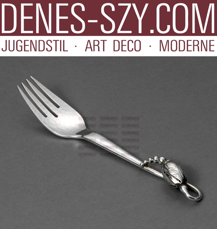 Forchetta da tavola 84 di Georg Jensen posate argento, Design Magnolia