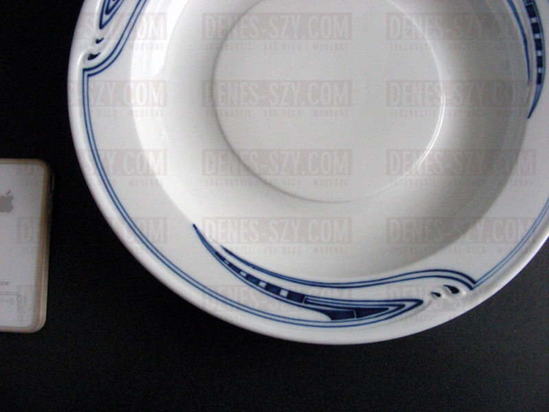 Henry van de Velde Art Nouveau porcelaine de Meissen 1900 Peitschenhieb grand bol