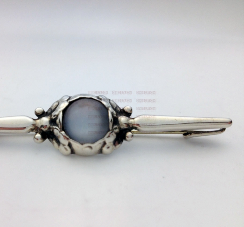 Georg Jensen jewelry danish silver moonstone brooch 117
