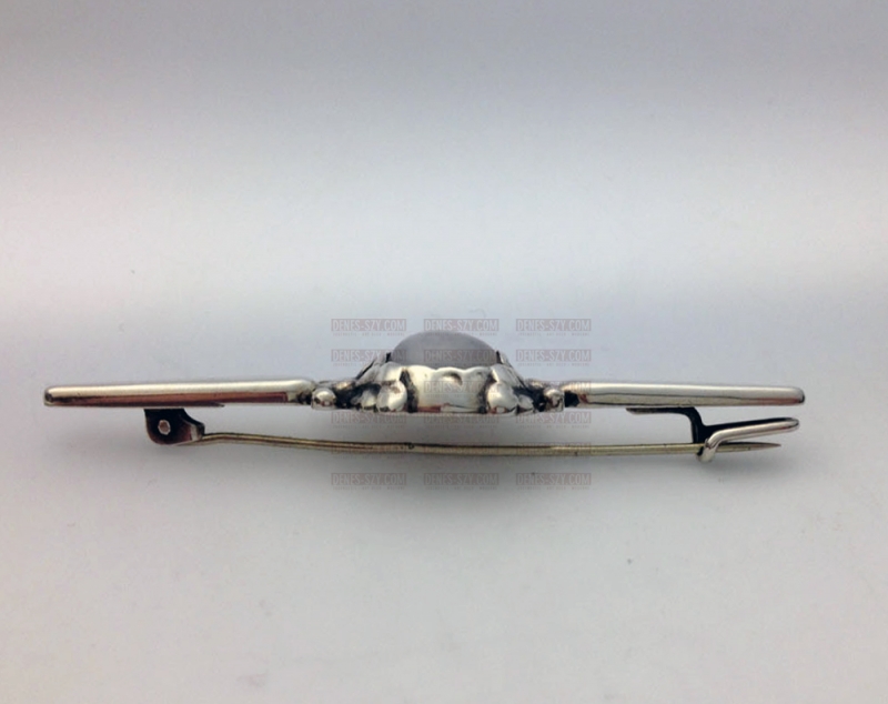 Georg Jensen jewelry danish silver moonstone brooch 117