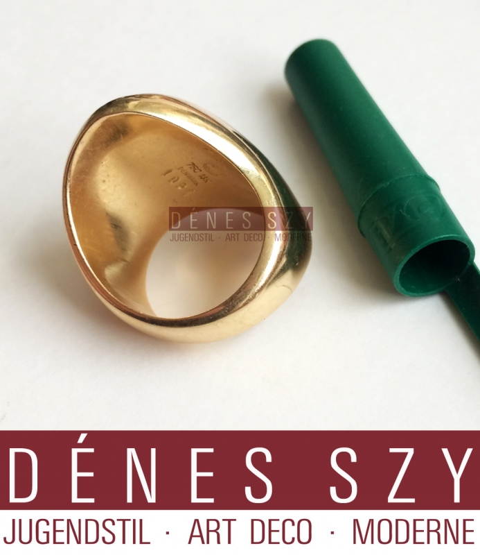Georg Jensen 18k Goldring # 1091 Nanna Ditzel 1956