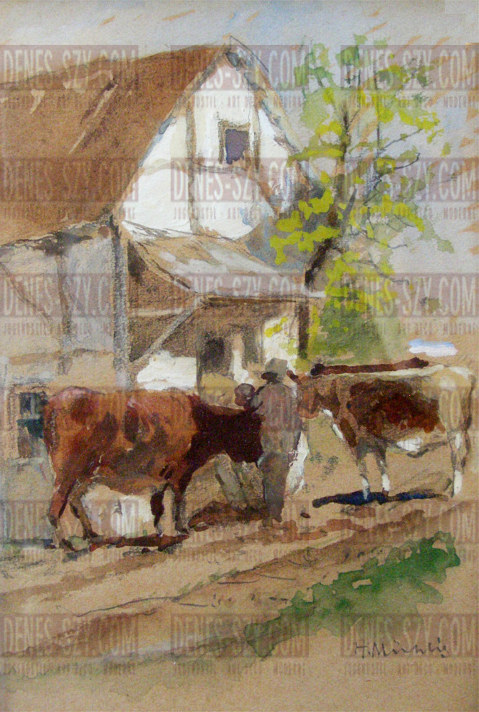 Hugo MÜHLIG, Idylle paysanne de la Hesse.