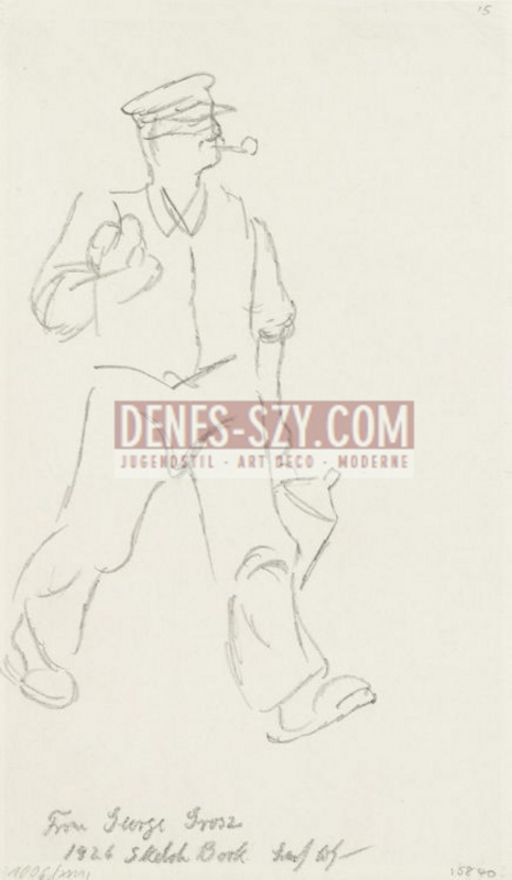 George Grosz disegno cardigan giallo - immagine 2