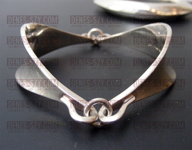 Bracelet en argent à bijoux Hans Hansen, en 2 parties, Danemark – Image 2