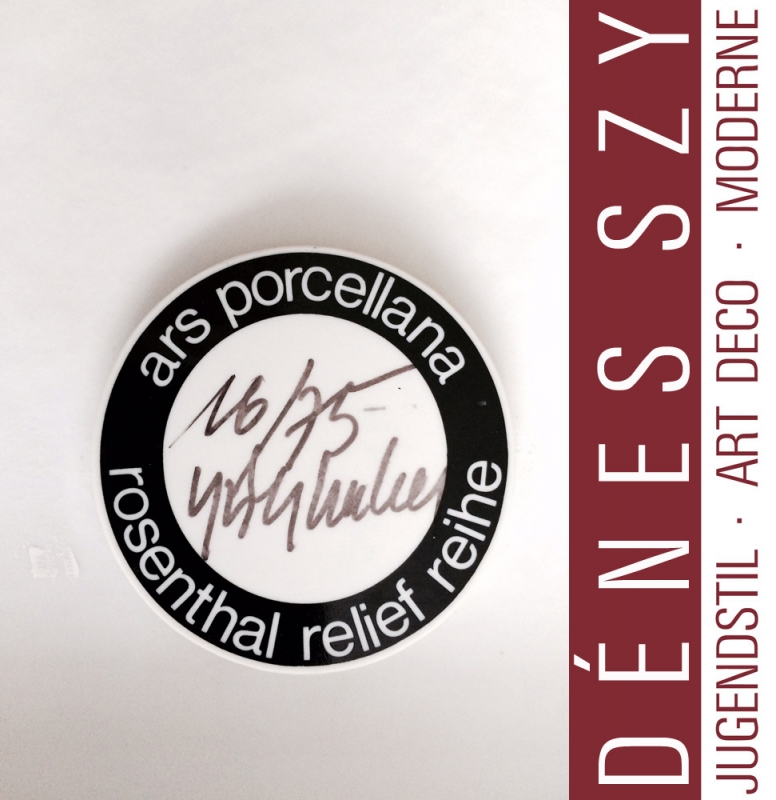 HAP Grieshaber Rosenthal porcelain object Pan 1968