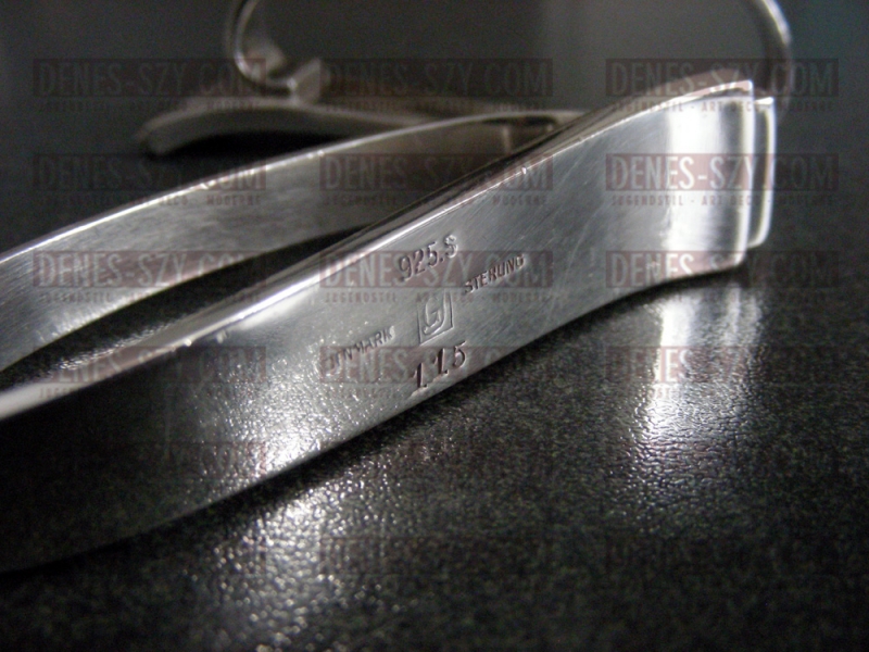 Georg Jensen silver 2nd. Pyramid pattern, napkin ring 115