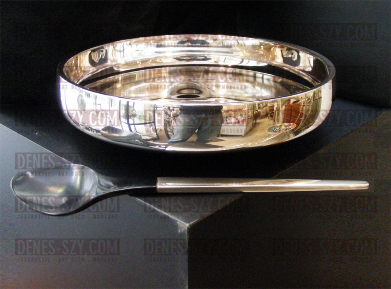 Henning Koppel Georg Jensen argento 1131A grande ciotola 1965