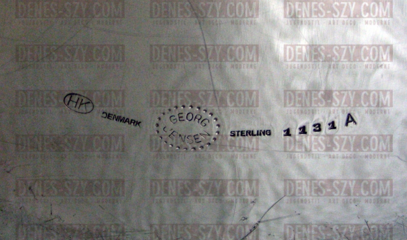 Henning Koppel Georg Jensen argento 1131A grande ciotola 1965