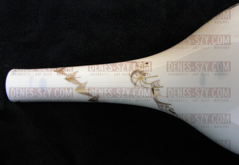 KPM vase, porcelain flower bottle, around 1955, Design: Trude Petri 1935 & Sigrid von Unruh 1953 (decor), KPM Berlin, Selb 1945-57, Germany