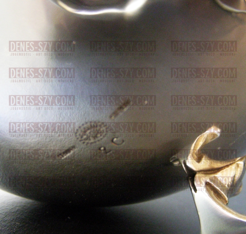 Georg Jensen silver Blossom pattern handmade jug creamer 2 C