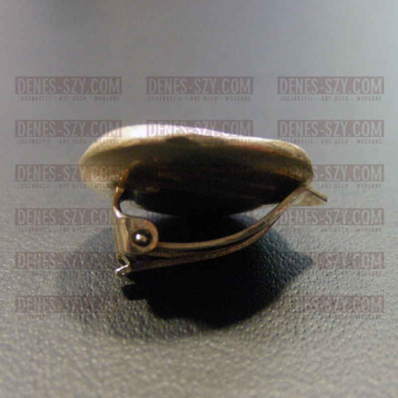 Georg Jensen rd. silver ear clip