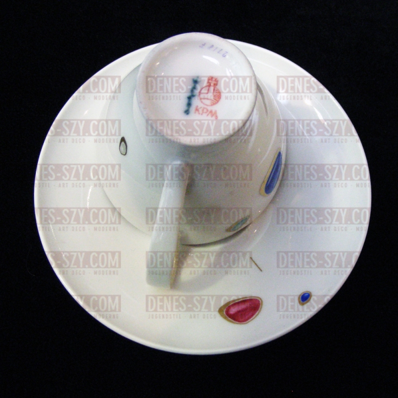 KPM Berlin, théière en porcelaine, motif KROKUS, Griemert, années 50 – Image 10