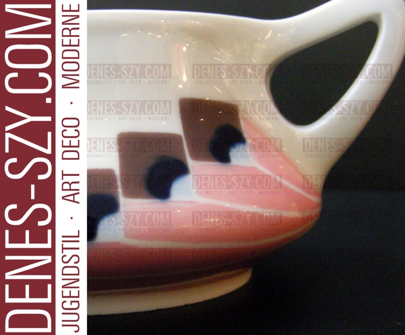 Sucrier modèle Misnia Meissen Porcelaine Art Nouveau – Image 4