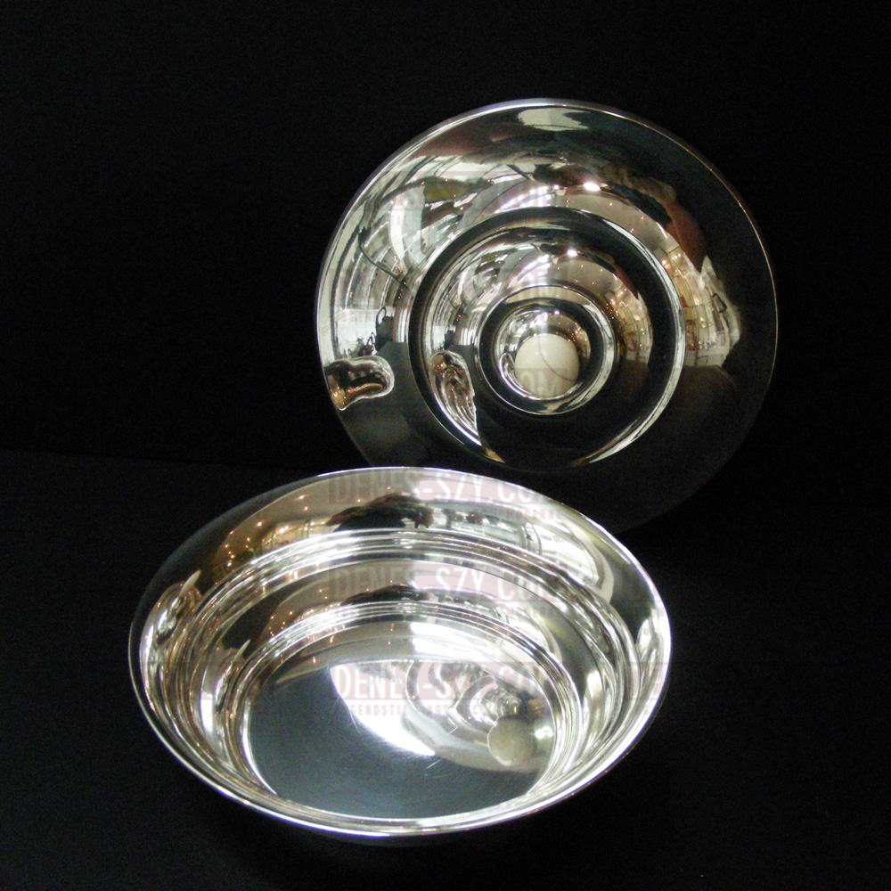 German Art Deco silver bowl with cover by Lameyer Hanover