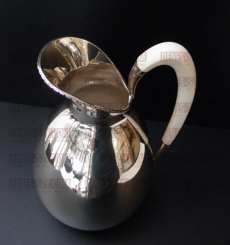 Mid Century modern, WTB, German Sterling silver wine pitcher