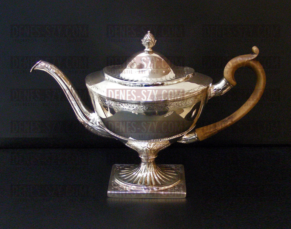 English Sterling Silver Tea Pot, Edinburgh 1796
