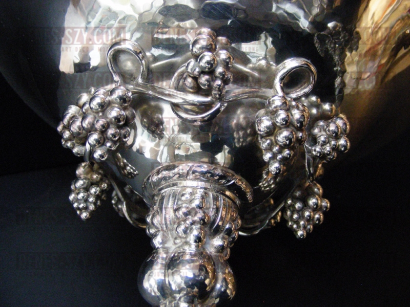 Georg Jensen Silber Paar Traubenschalen XL / Tazza #263 B