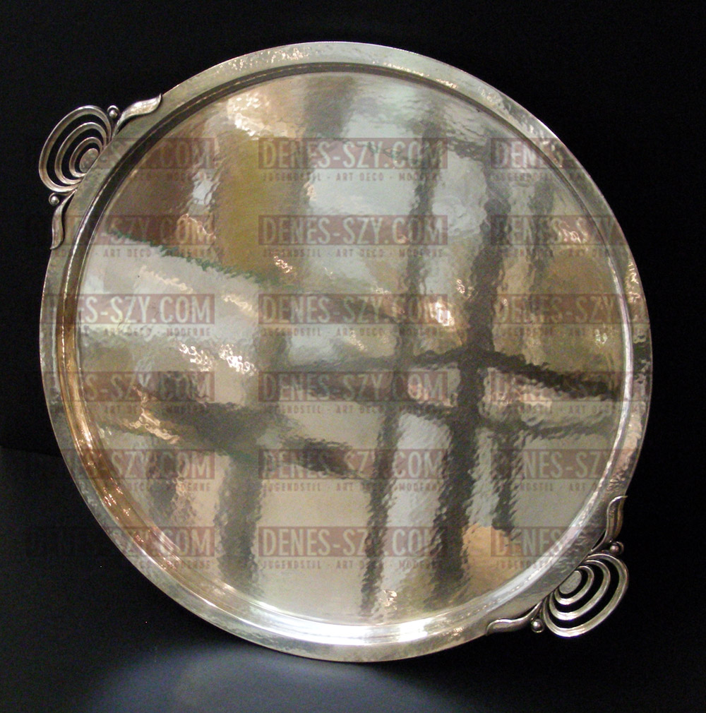 Georg Jensen Silber # 510, rundes Tablett