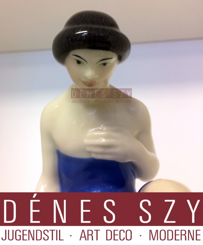 Il curdo inginocchiato, figura in porcellana di KPM Berlino