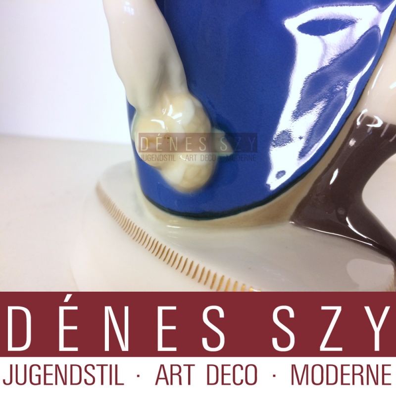 Il curdo inginocchiato, figura in porcellana di KPM Berlino