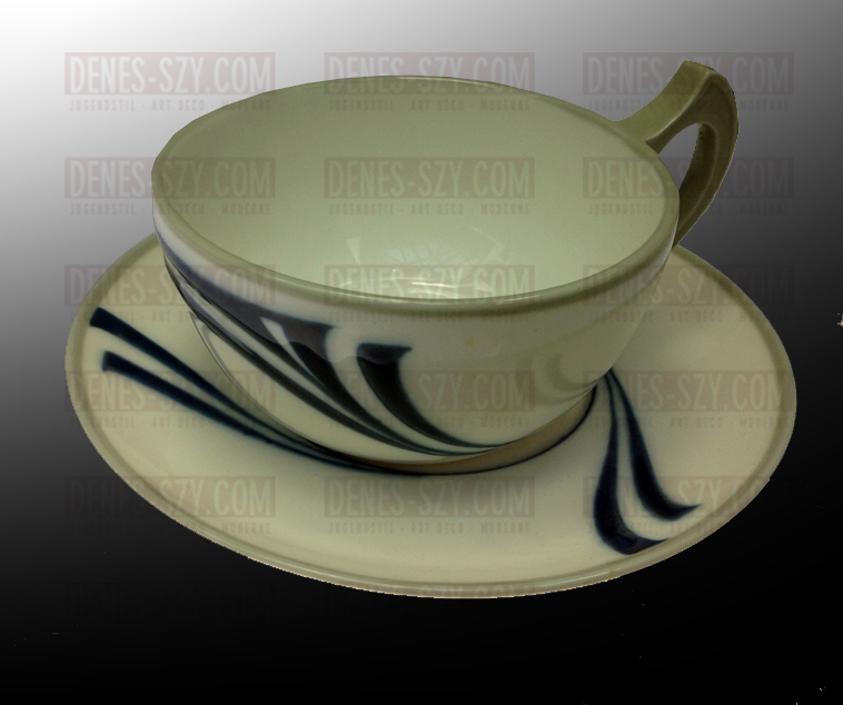 Meissen Art Nouveau 1900 O.E. Tasse à thé Voigt Saxonie