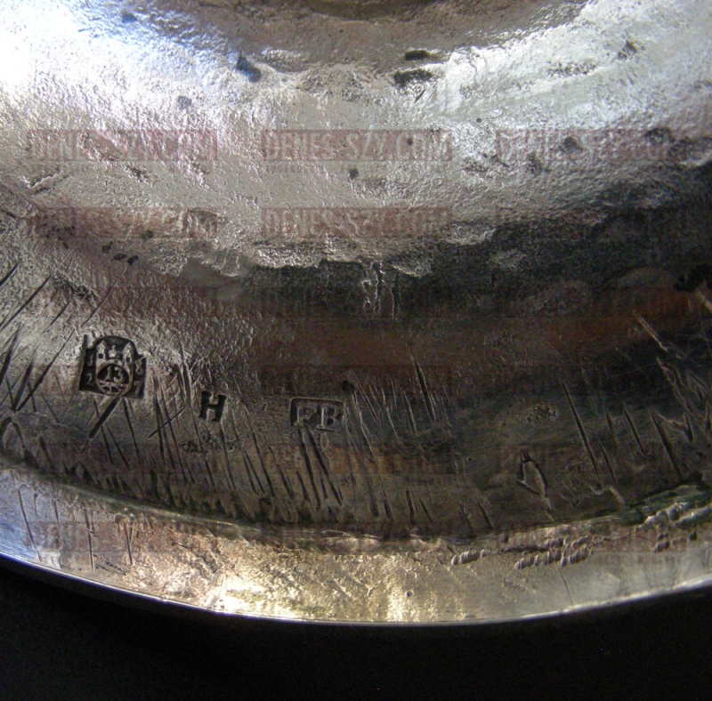 Hongrie bourgeoir en argent, Flambeaux - XIXè siècle